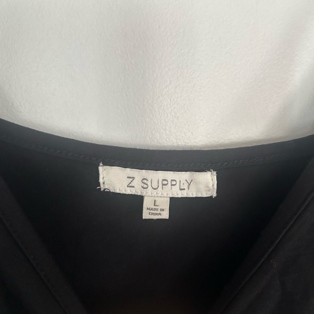 Z Supply Cora Midi Dress In Black size L - Picture 5 of 10